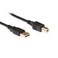 ACT USB2 Kabel A-B -  1,0 m A-B USB Kabel Sort